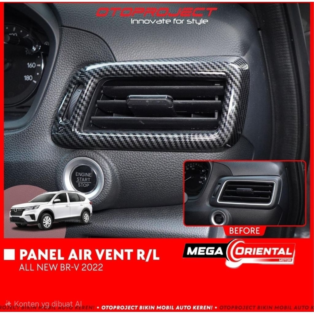 Jual Otoproject Panel Side Air Vent AC R/L All New BRV 2022 2023 2024 ...