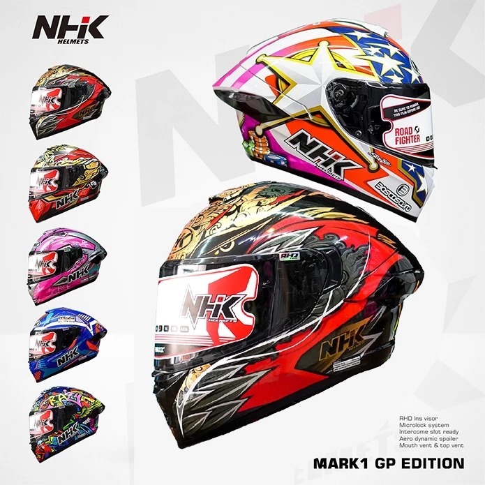 Jual NHK MARK 1 GP EDITION VISOR RHD LENS | Shopee Indonesia