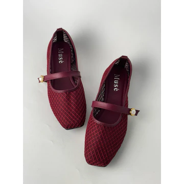 Muse Alma Mary Jane Flat Shoes Wanita – Nyaman Dipake Seharian Anti Gerah Ringan Empuk Garansi