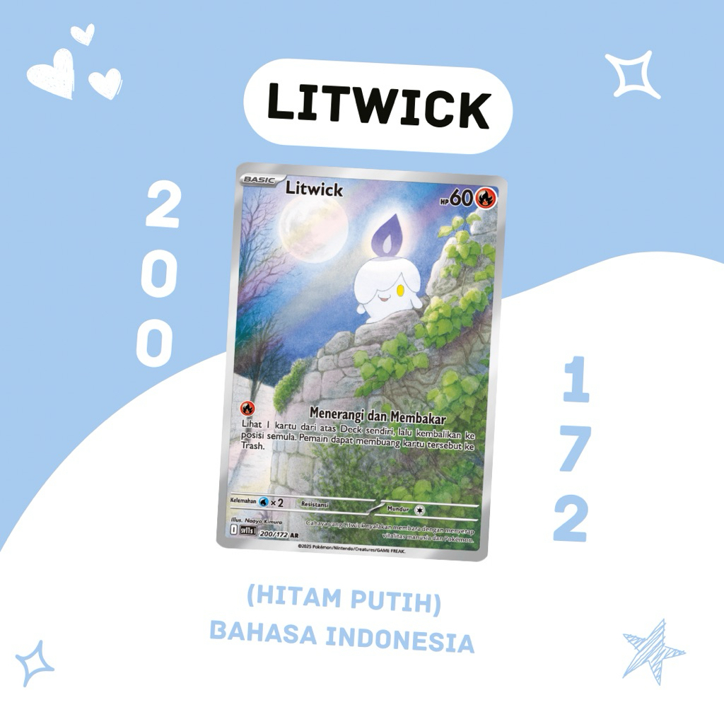 Jual Litwick AR SV11S 200/172 Pokemon TCG Indonesia | Shopee Indonesia