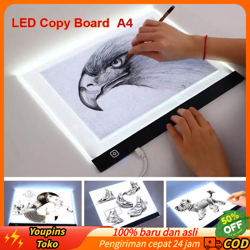 Jual (COD/Gratis Ongkir) Asli 2026 Model terbaru A4 Tracing Board LED ...