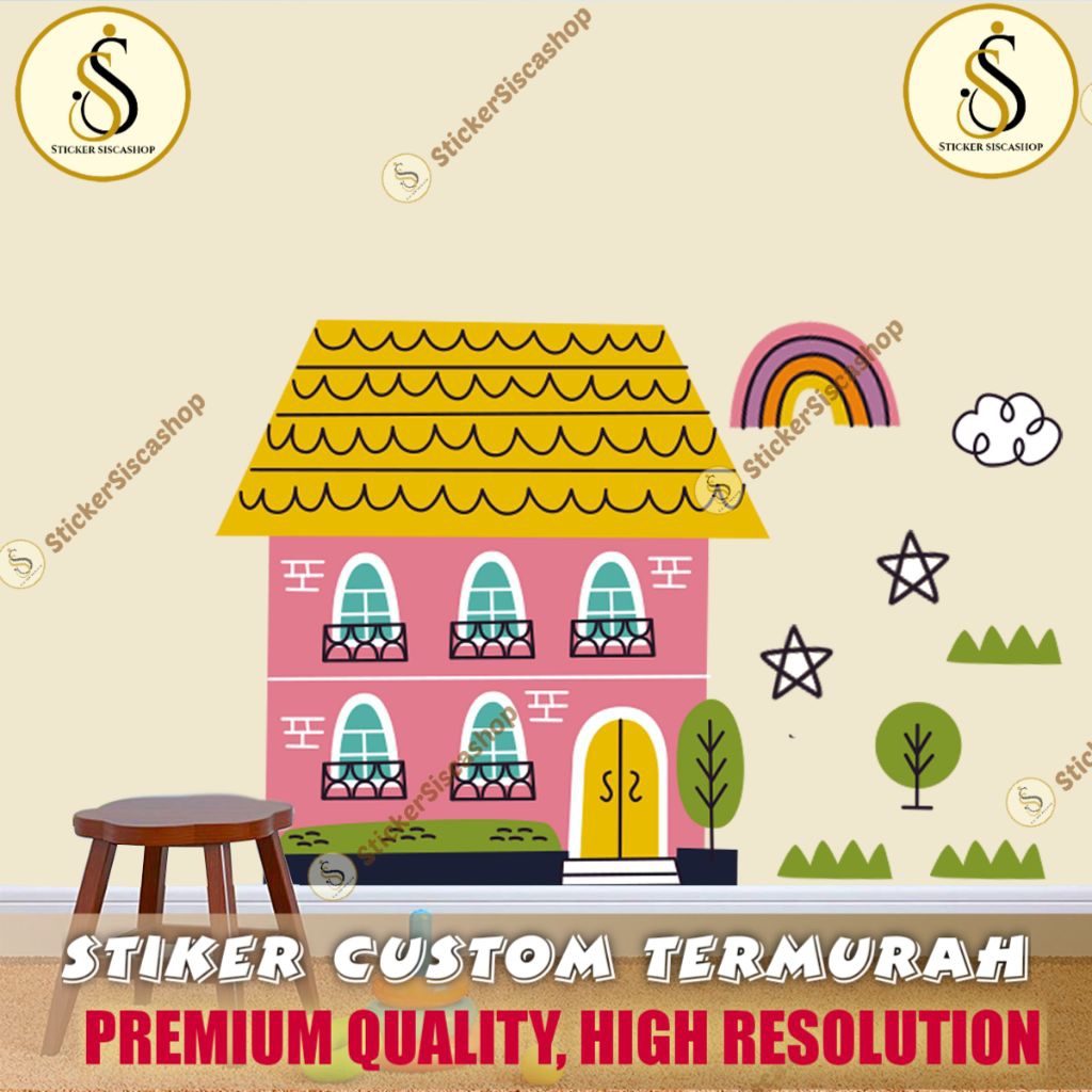 Jual STIKER DINDING RUMAH-WALLSTICKER RUMAH-WALLPAPER RUMAH-DEKORASI ...