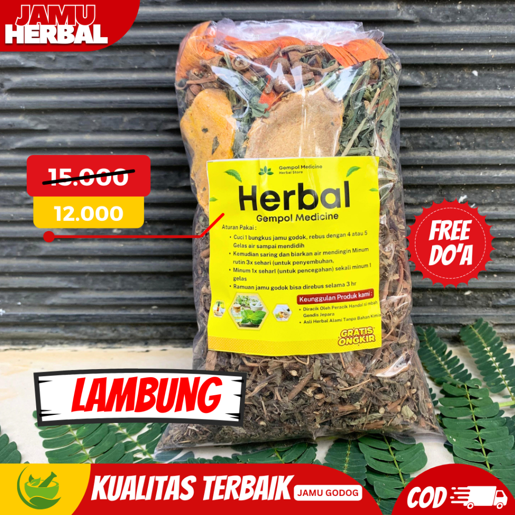 JAMU ASAM LAMBUNG PALING MANJUR / JAMU HERBAL GODOG MENGOBATI ASAM LAMBUNG BERLEBIH