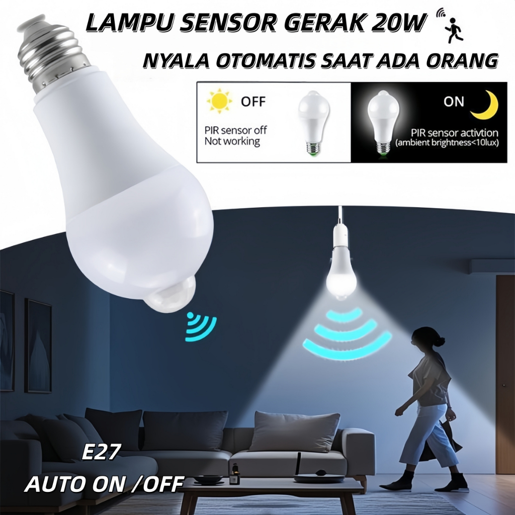 Jual Lampu Sensor Gerak Terlengkap & Harga Terbaru Juli 2026 | Shopee ...