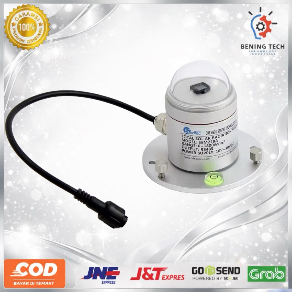 Jual Sentec SEM228A Rs232 Solar Radiation Sensor Pyranometer uv sensor ...