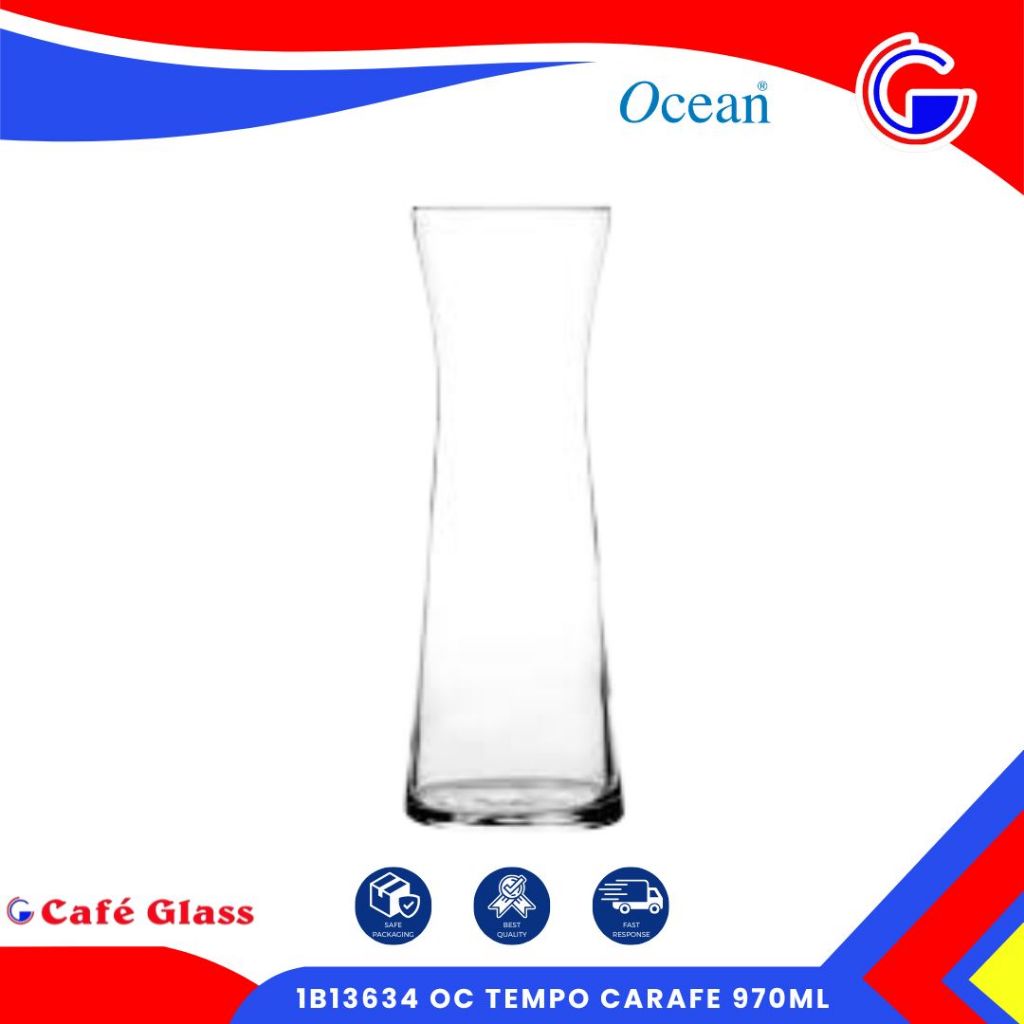 Gelas Tinggi Cafe / 1B13634 Oc Tempo Carafe 970Ml / Gelas Ocean Bijian Kaca