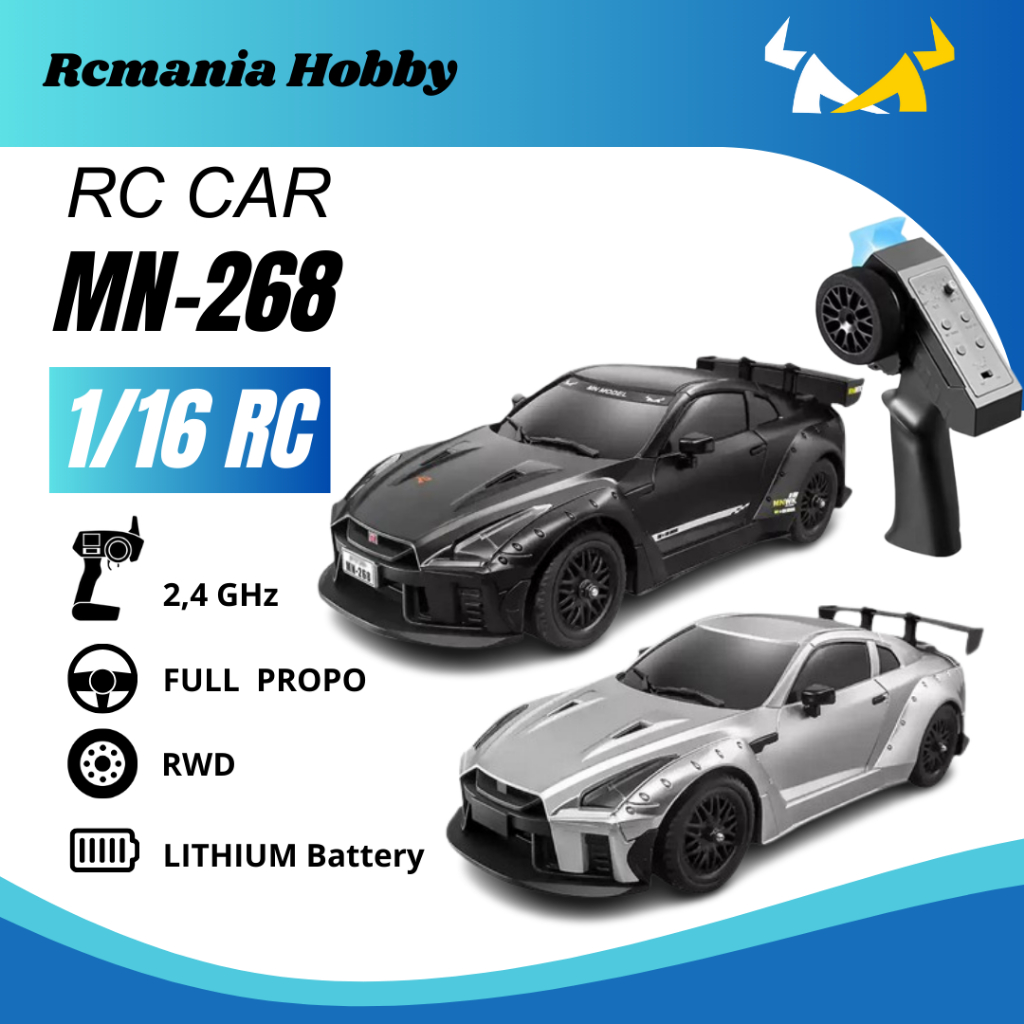 Jual RC Drift MN268 GTR R35 Mobil Balap Drift Kompetisi 1/16 ...