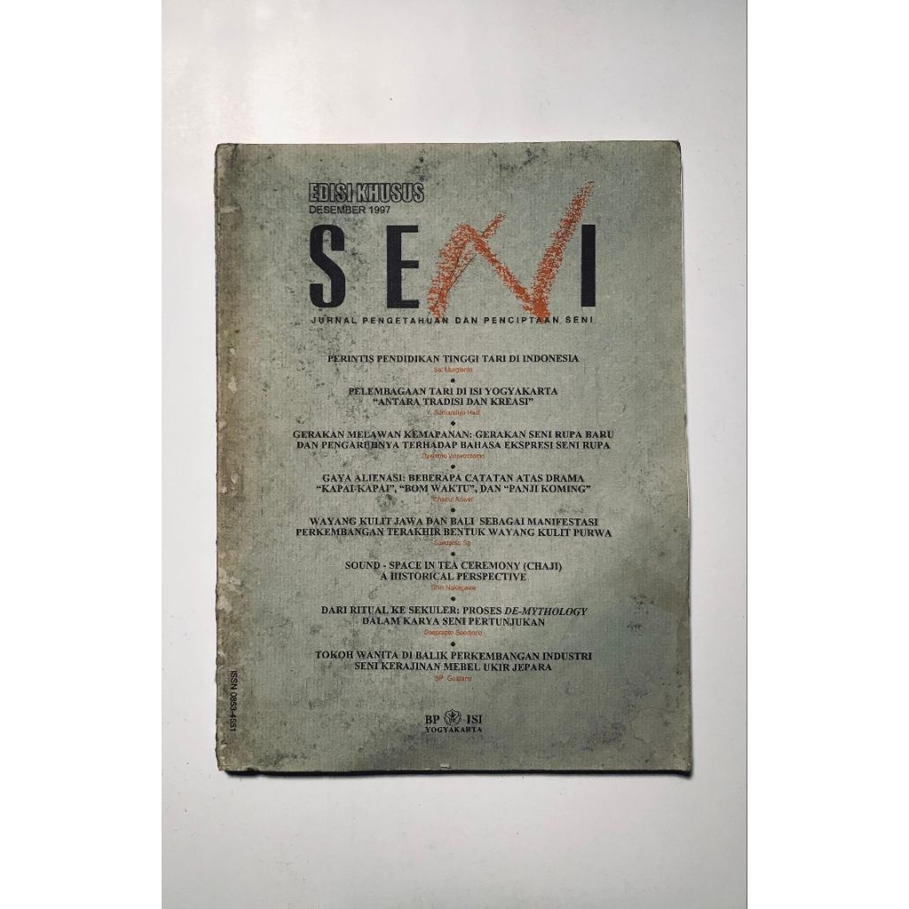 Jual Seni Jurnal Pengetahuan dan Penciptaan Seni Desember 1997 (Edisi ...
