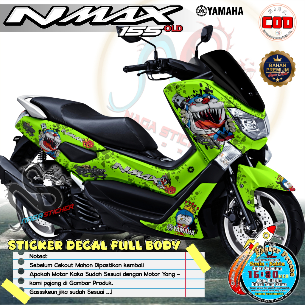 Jual Bisa COD Decal Sticker Full Body YAMAHA NMAX OLD V1 Motif RACING ...