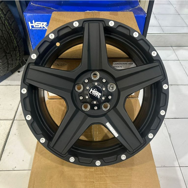 Jual Velg R16 model offroad tampilan gagah HSR landmark Ring 16 pcd ...