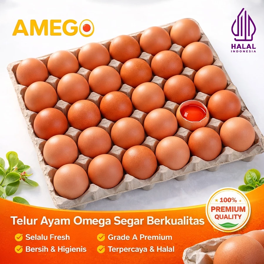 Telur Ayam Negeri OMEGA 3 - 30 pcs