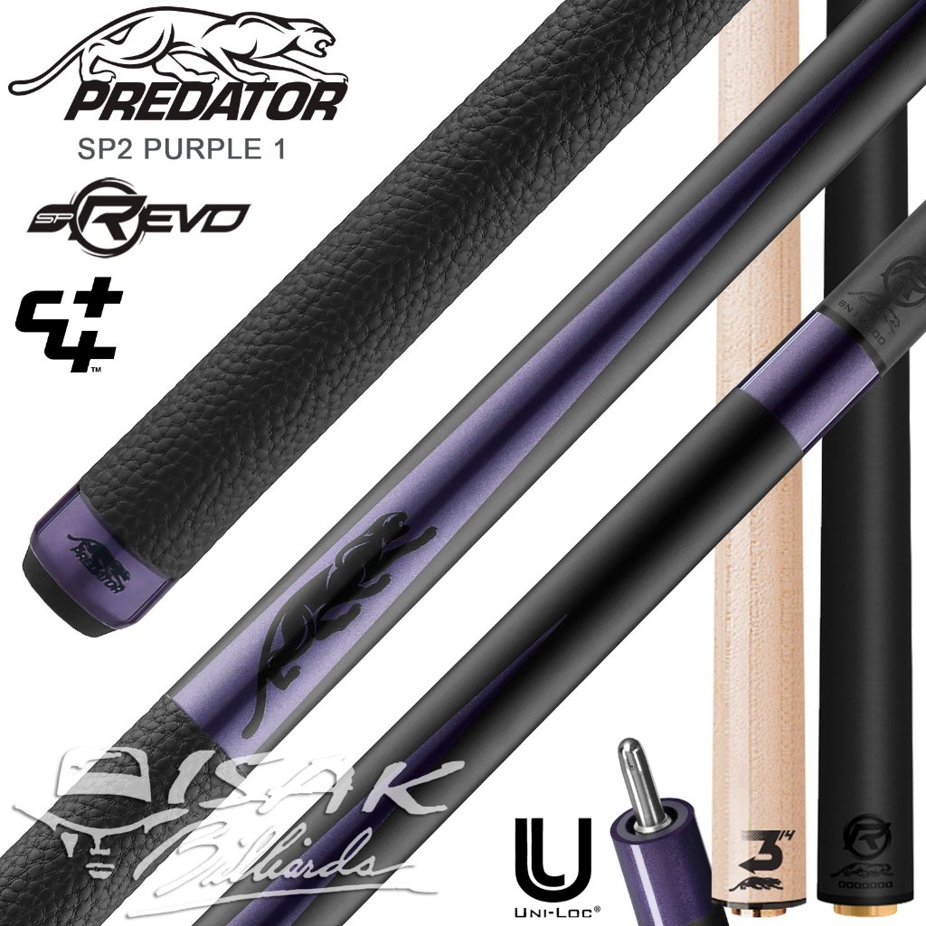 Jual Predator SP2 Purple 1 | Pool Cue Revo Carbon 314-3 Stick Billiard ...