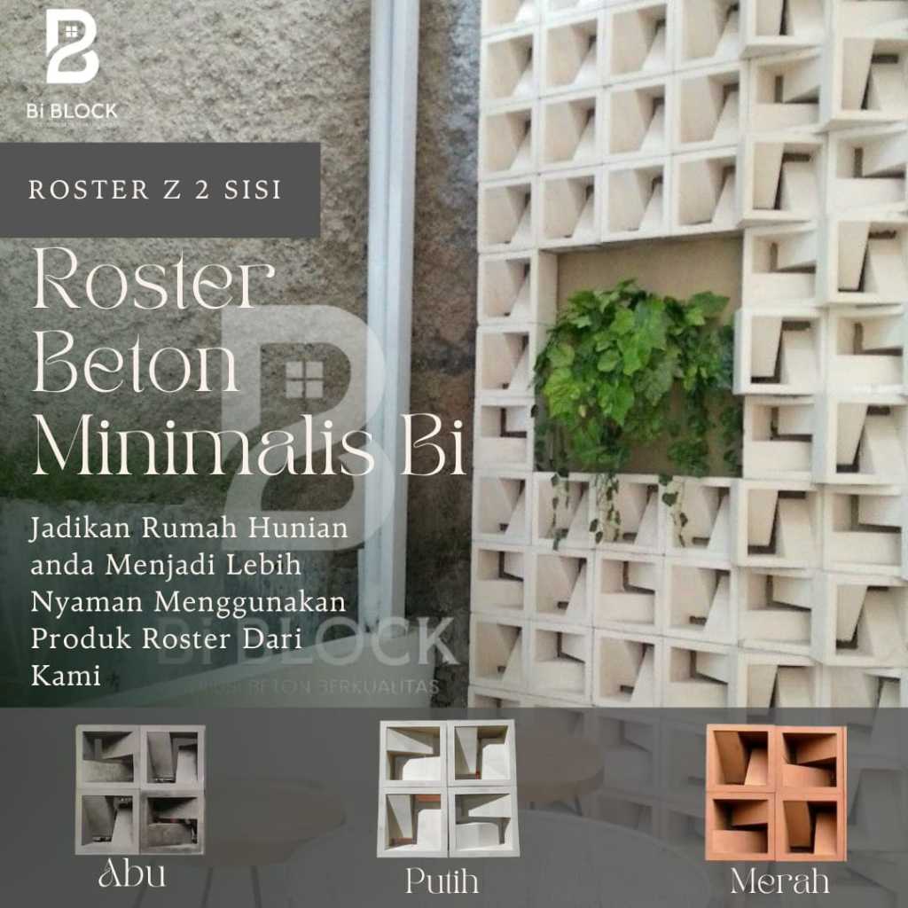 Jual roster beton minimalis / roster modern / roster motif Z | Shopee ...