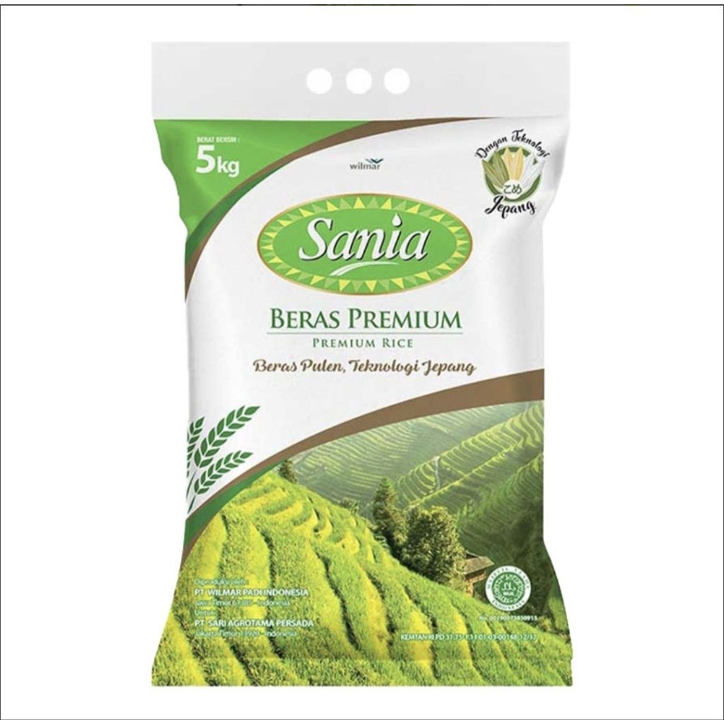 Jual Beras Premium Sania 5kg - Kualitas Terbaik, Rasa Lembut, Sumber ...