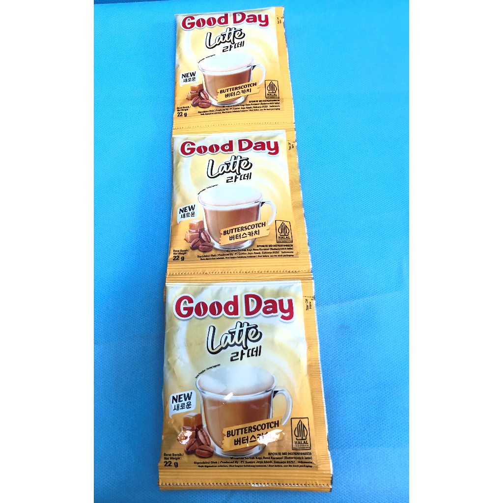 Jual KOPI GOOD DAY Latte Butterscotch Renceng (Isi 10 Sachet @22gr ...