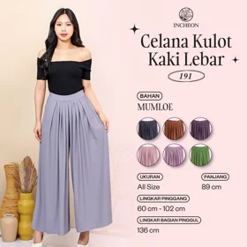 Celana Kulot Kaki Model Payung Besar Lebar Bahan Mumloe 191