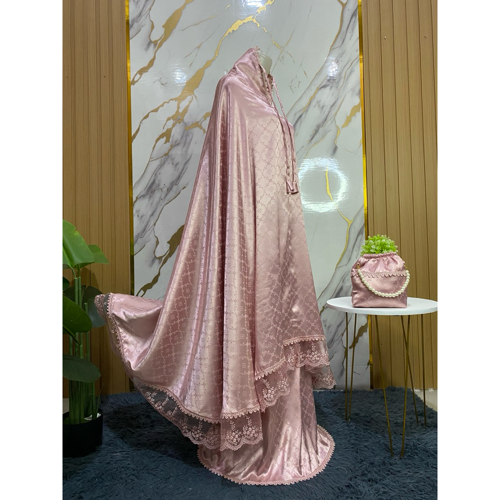 Mukena Armani jaguar travel 2in1 Renda |TIA MUKENA
