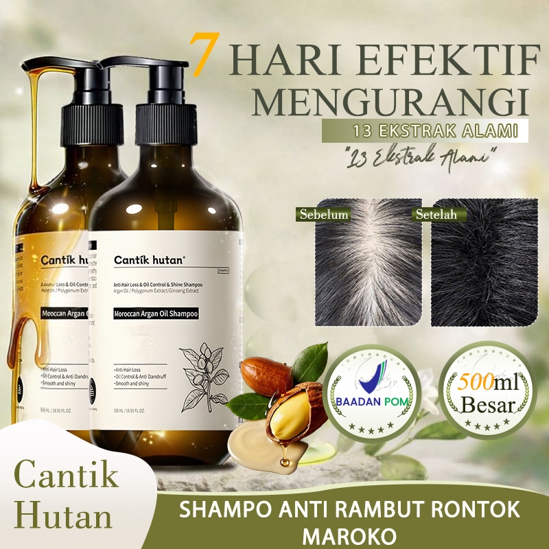 Jual Cantik Hutan Shampoo Anti Rontok Rambut Sampo Ketombe Dan Rambut ...