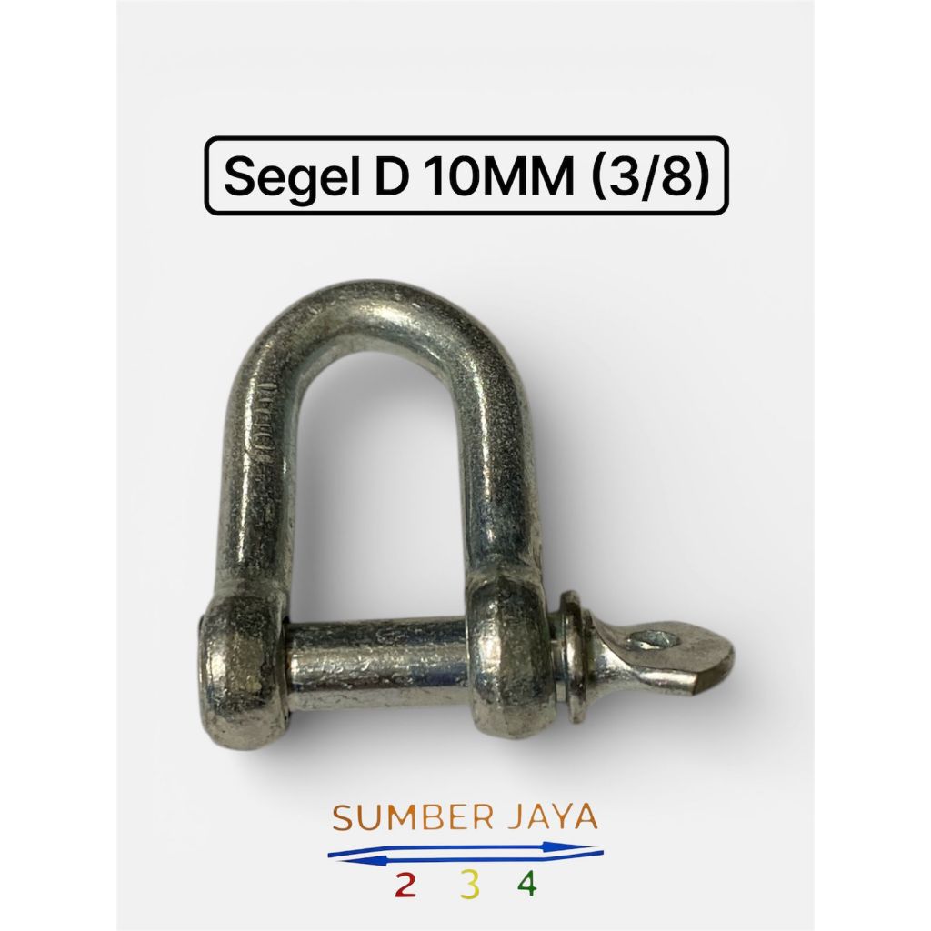 Jual segel D 10 mm / Segel D M10 / Shackle D Rantai 10 mm / sambungan ...