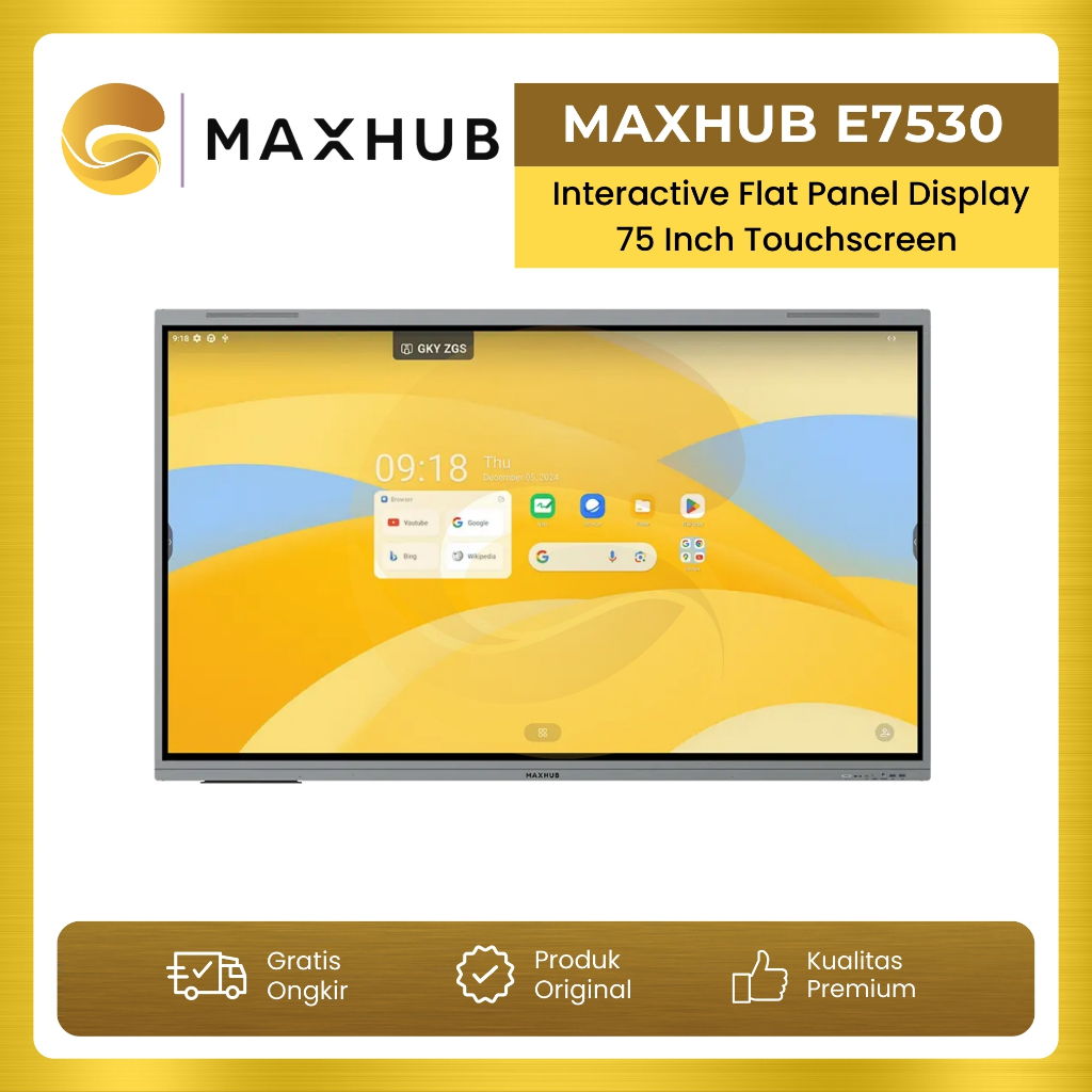 Jual MAXHUB E3 Series Interactive Flat Panel Display 75inch 75 Inch ...