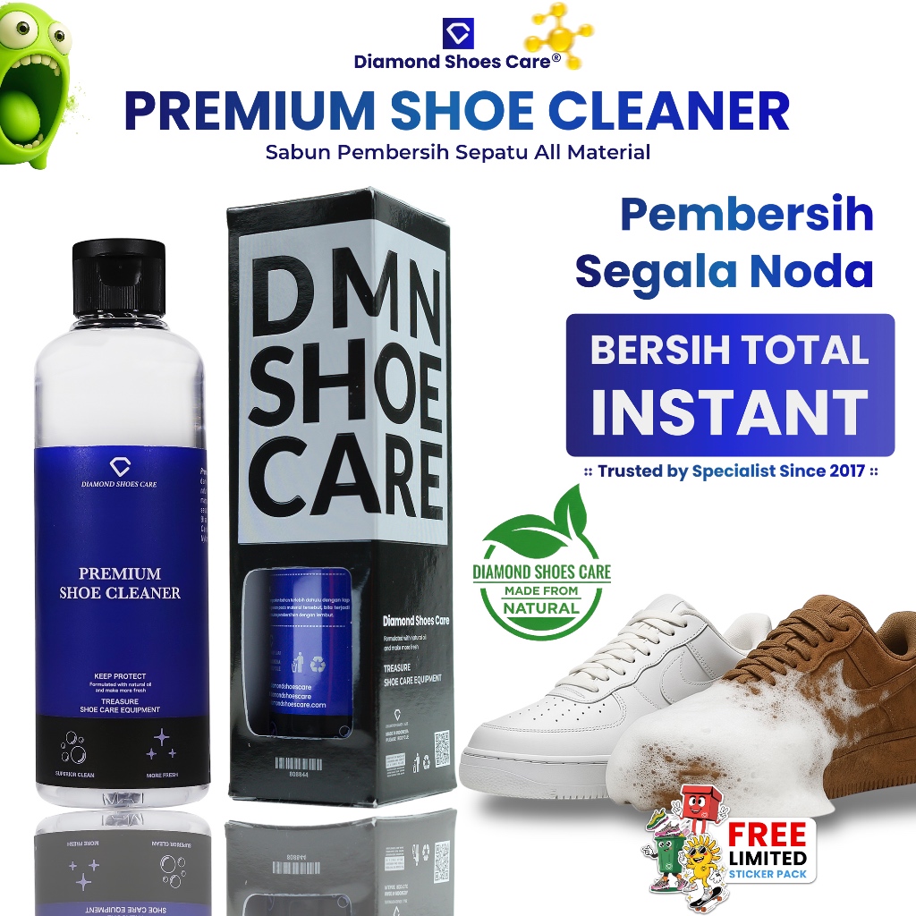 Jual Diamond Shoe Cleaner 250ml Pembersih Sepatu Shoes Cleaner Sneakers ...