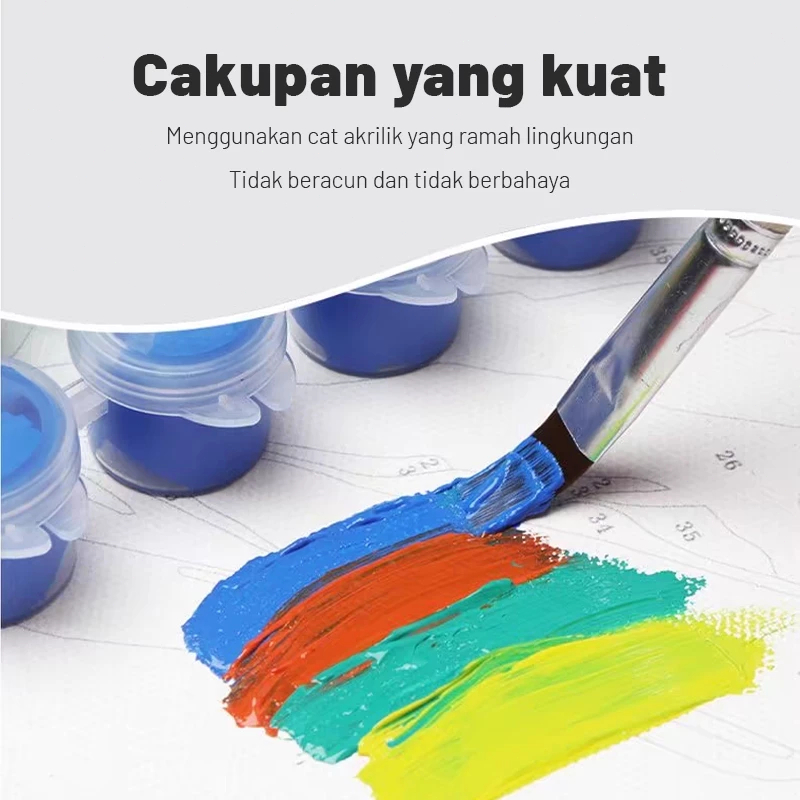 Jual Paint By Number 30x40 Painting Kit Canvas Paint Kit Digital ...