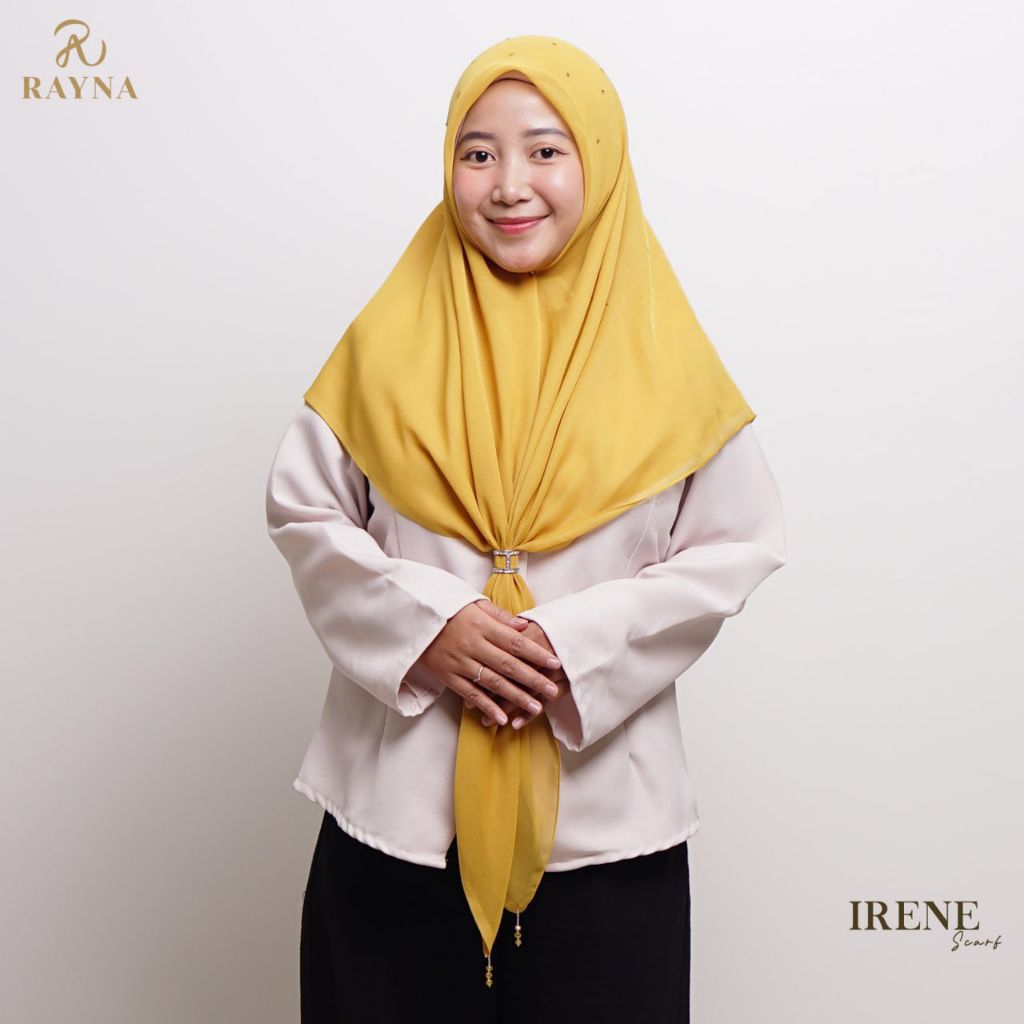 RAYNAHIJAB Irene Scarf Paris Japan Premium Bertabur Kristal Hijab Pesta