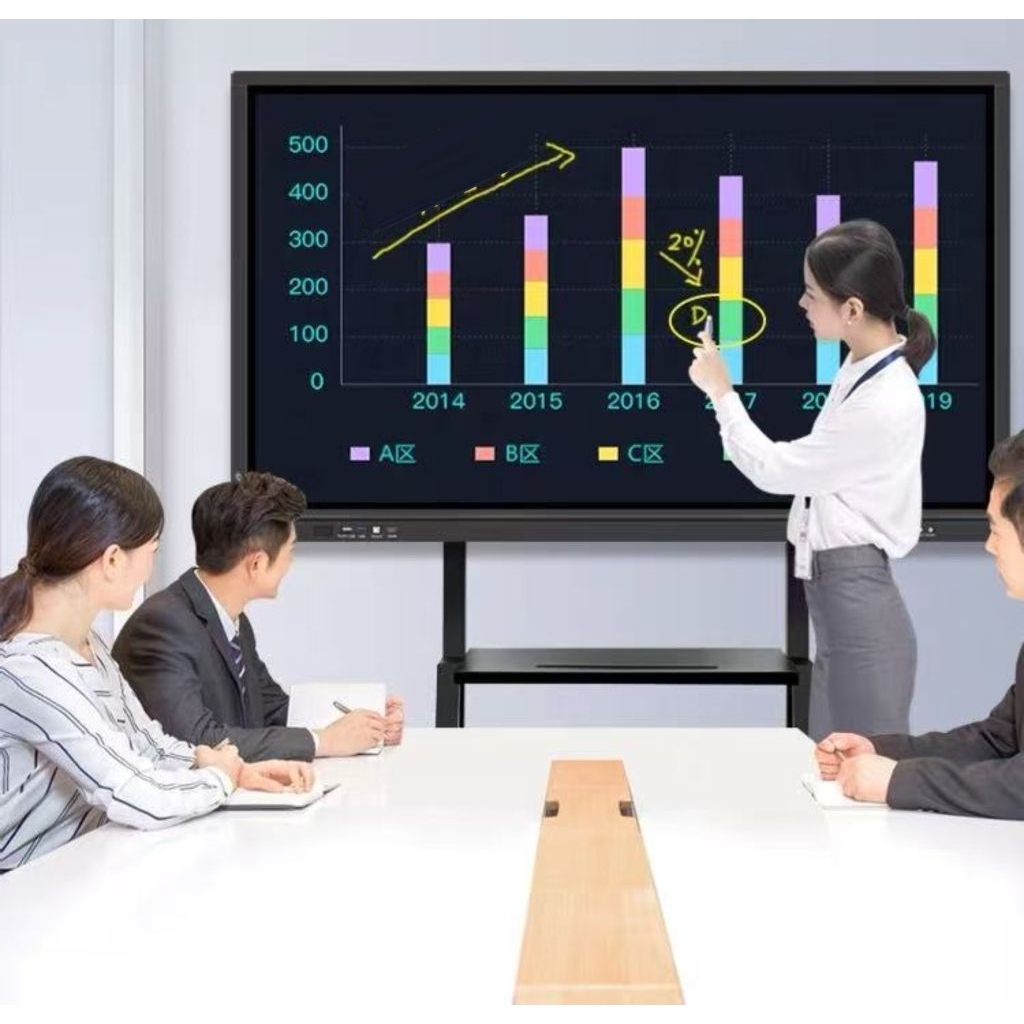Jual smartboard touchscreen 86 inch interactive smart tv 86 inch 4K ...