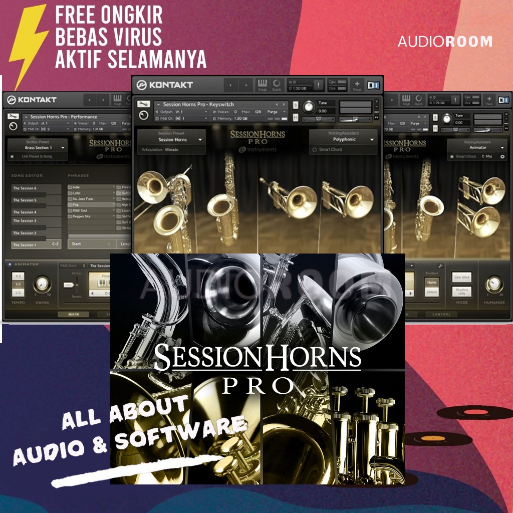 Native Instruments Session Horns PRO 1.5 + Kontakt ( Full Activated )