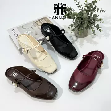 Sepatu Flatshoes Wanita Model Bustong Mutiara Desain Elegan