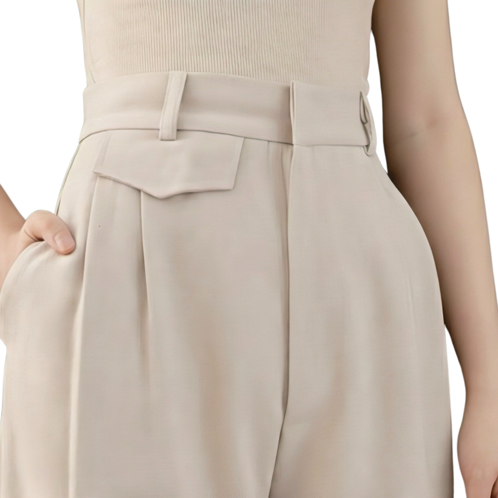 [Kaia] Oro Highwaist Loose Pants Premium Semiwool foto 2