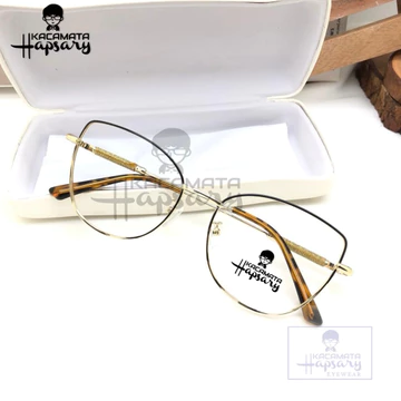 Frame Kacamata Wanita Minus Antiradiasi J8511 Anti UV Photocromic Bluecromic Cylinder Plus