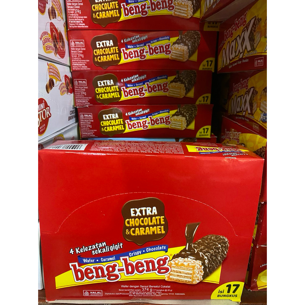 Jual Beng Beng Wafer Coklat Original 1 Box isi 17 Pcs | Shopee Indonesia