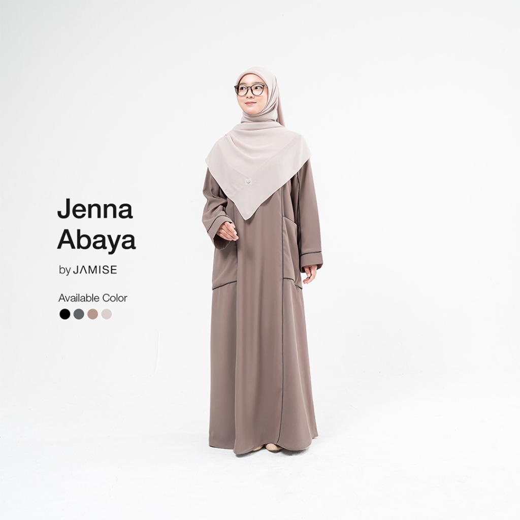 Jamise | Jenna Abaya - Abaya Basic Syari List (New Material)