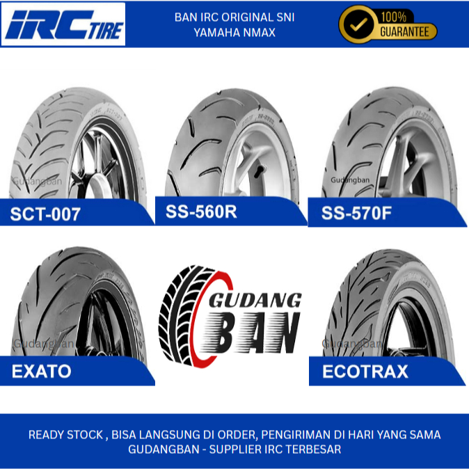 Jual (RING 13) IRC 130 70 13 TUBELESS ORIGINAL Ban Motor NMAX ADV