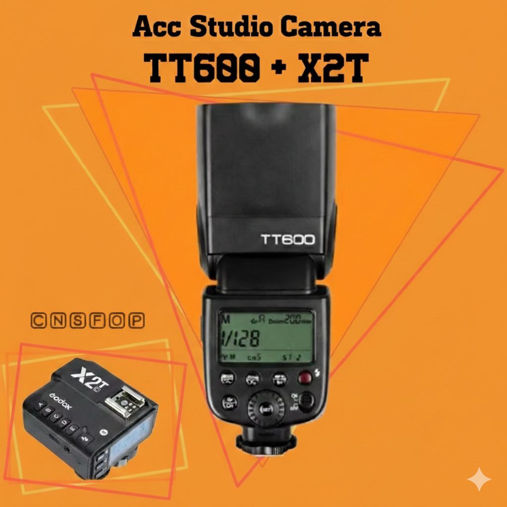 Jual Flash Universal Godox TT600 +Trigger Godox Canon Sony Nikon Fuji ...