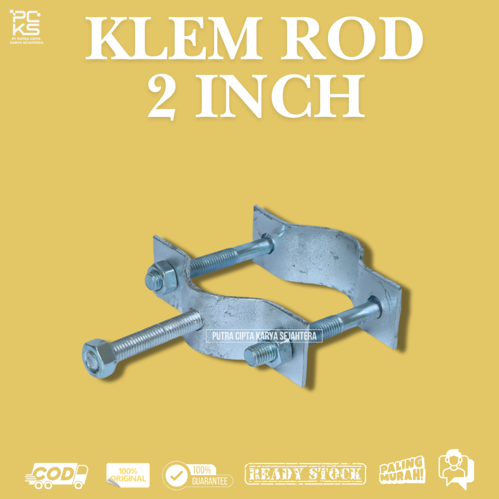 Jual Klem Rod 2'' Klem Round Klem J Aksesoris tiang fiber optik ...