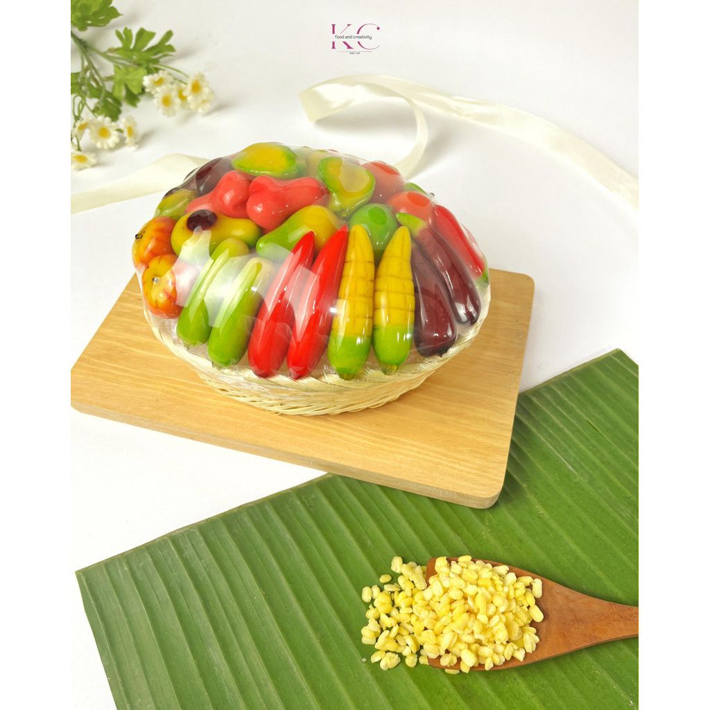 Jual Kue Lukchup Mini Thailand Keranjang 30 pcs Kue Buah Fantasi Kue ...