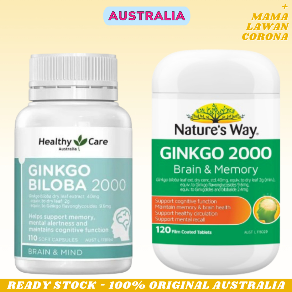 Jual Healthy Care Ginkgo Biloba 2000mg 100 Capsules Softgel Capsule ...