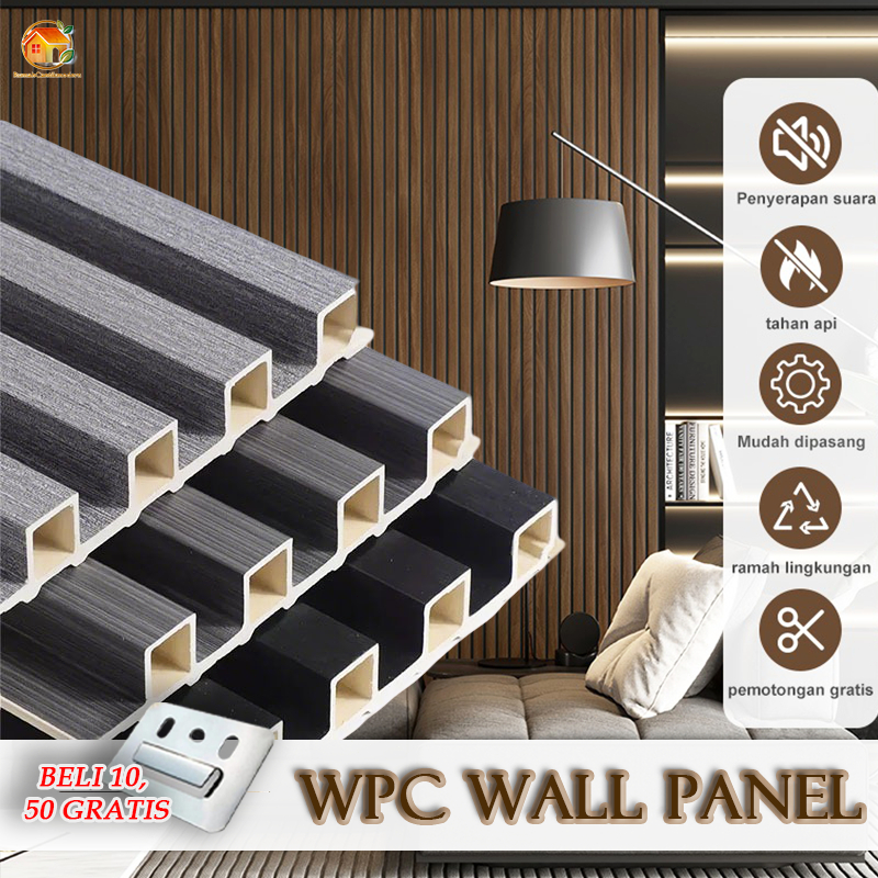 Jual Wpc Wall Panel 3M Pola Serat Kayu Alami Dekorasi Dinding ...