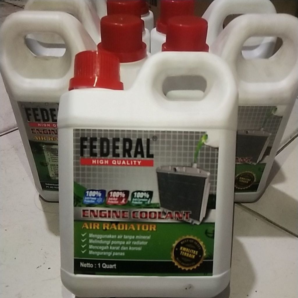 Jual Air Radiator Federal 1 Ltr Engine Coolant High Quality | Shopee ...