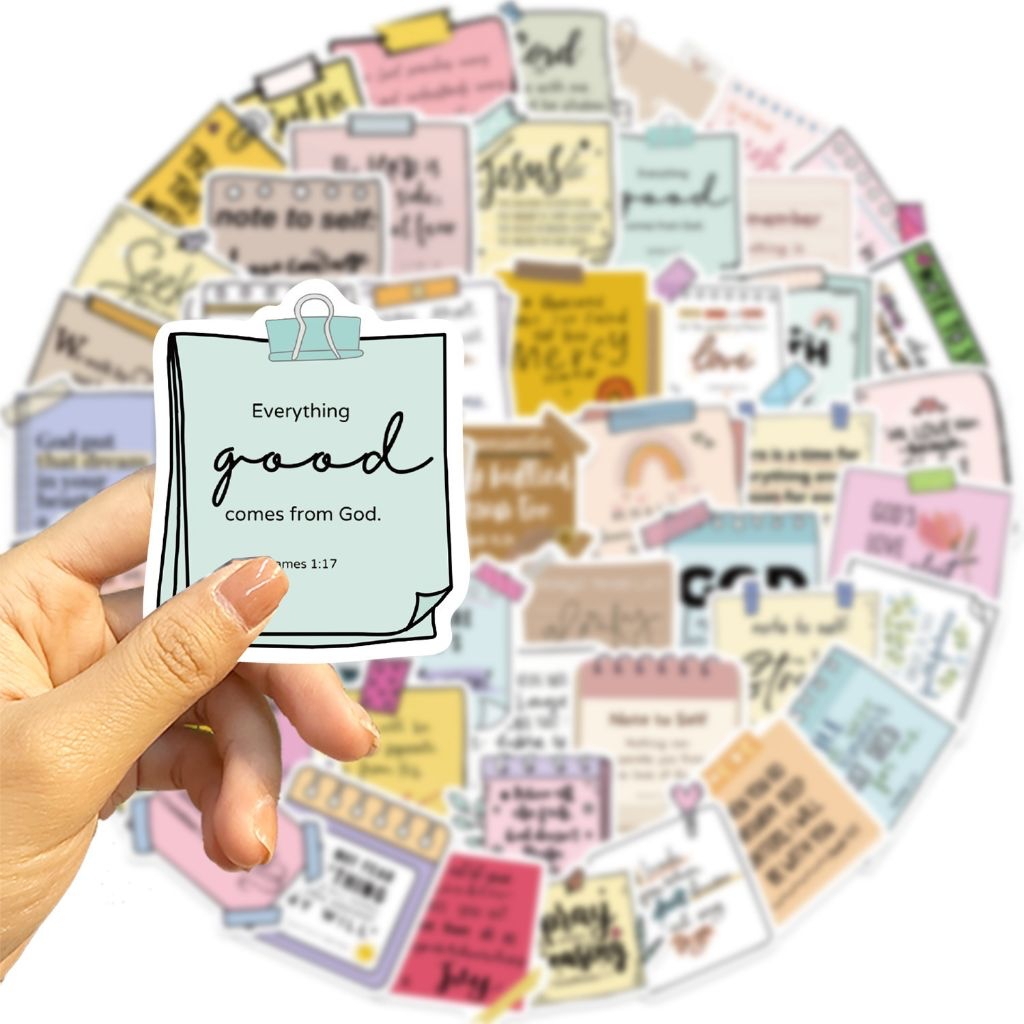 Jual Stiker Rohani / Stiker Ayat Alkitab / Bible Verse Stickers ...