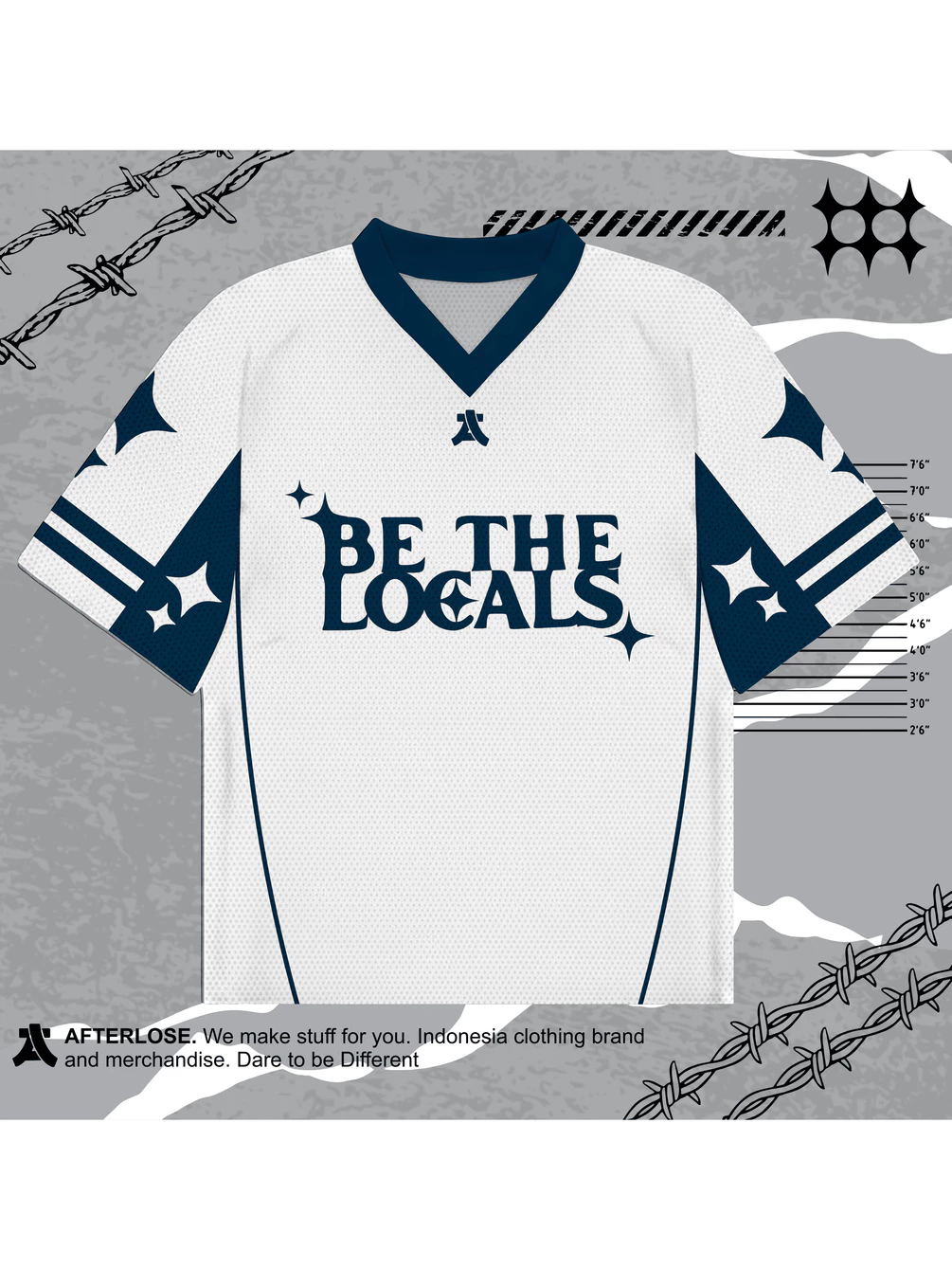 JERSEY RETRO OVERSIZE BE THE LOCALS AFTERLOSE