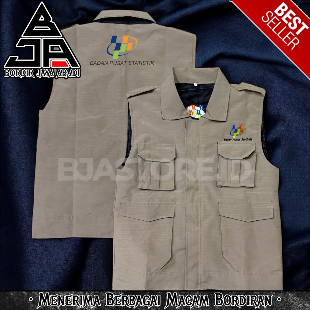 Jual Rompi BPS Badan Pusat Statistik Krem | Shopee Indonesia