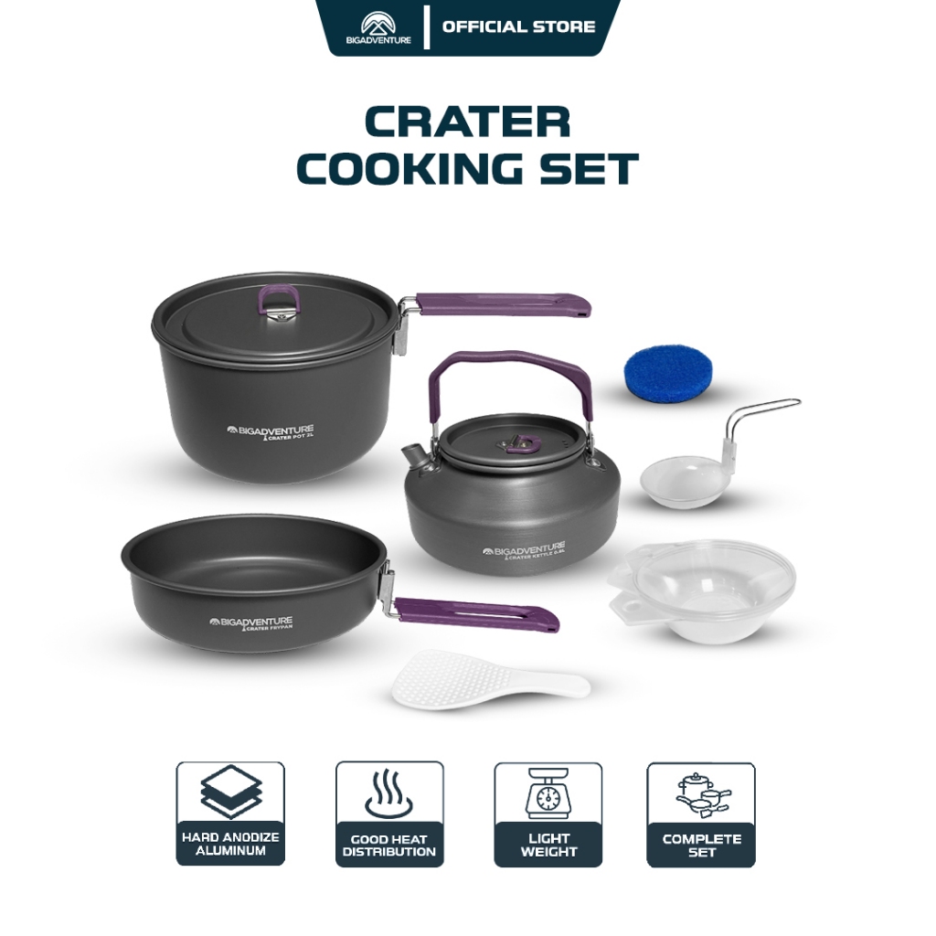 Bigadventure Crater - Cooking Set Camping Panci Teko Gunung