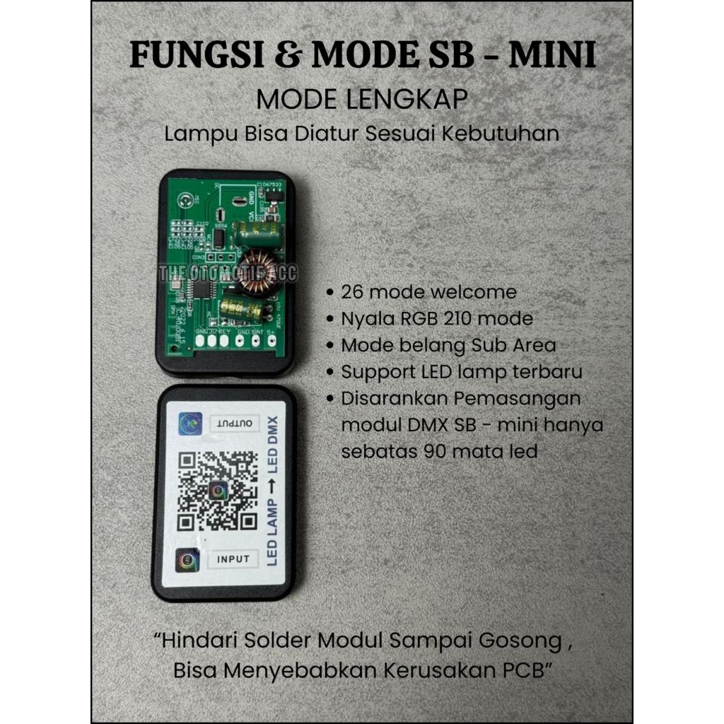 Jual Modul LED DMX SB-MINI Controller RGB 210 Mode - Welcome 26 Mode 5V ...