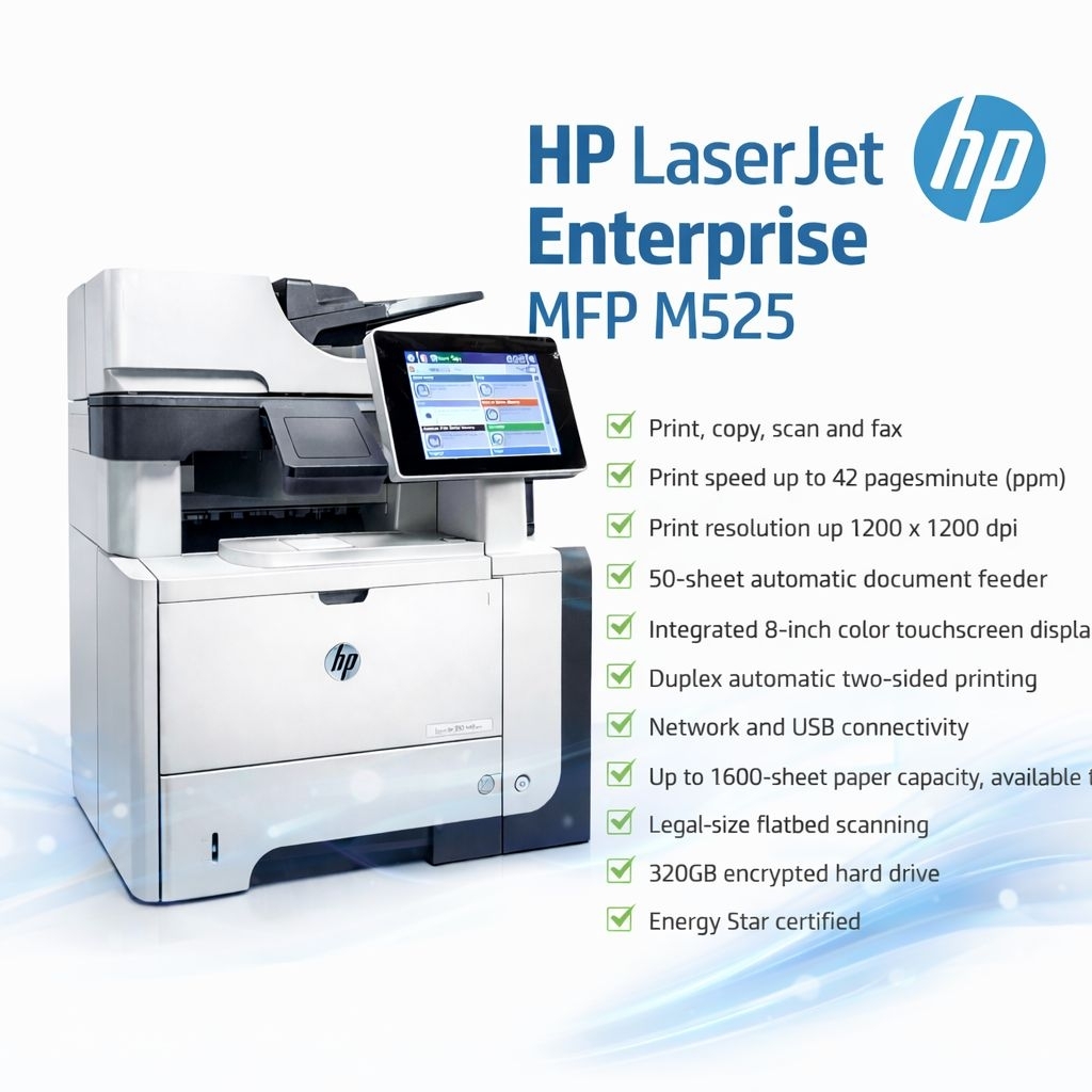 Jual HP LaserJet Enterprise MFP M525 – Printer Multifungsi | Print Scan ...