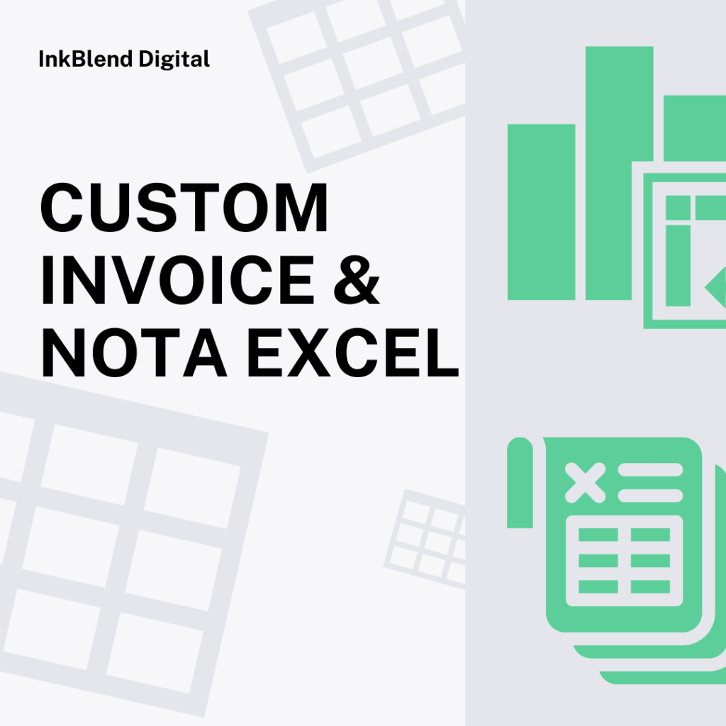 Jual || Template Excel || Custom Faktur / Invoice Excel / Nota Excel ...