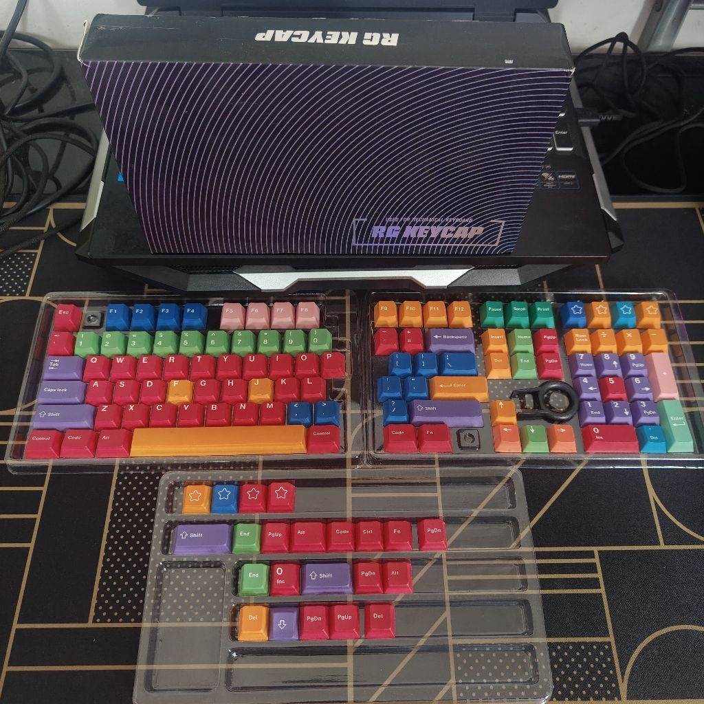 Jual GMK Handarbeit Clone keycaps, 129 Keys keycaps Cherry Profile ...