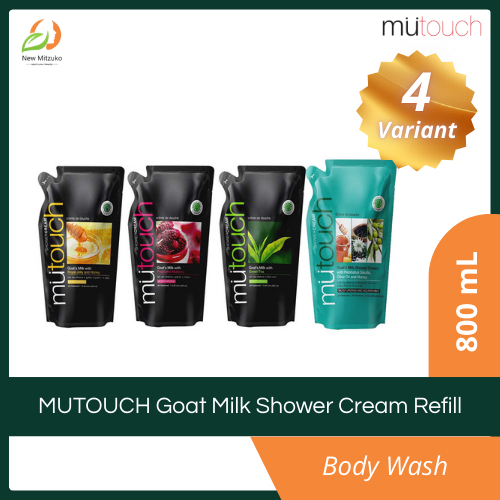 Jual MUTOUCH Goat Milk Shower Cream Refill 800 mL | Shopee Indonesia